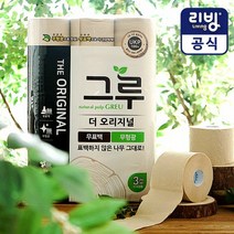 [KT알파쇼핑][삼정펄프] 그루 오리지널 무표백 화장지 30M 30롤, 그루 오리지널 30M 30롤