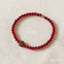 클라묵주 (KLAR) 레드산호 대추나무Px십자가(소) 묵주팔찌