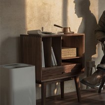 진열장 보관 레코드 심플 북유럽 책장 블랙풀 레코드장 빈티지 원목 잡지장 CD장, 03 앵두색, 01 0.6미터 이하 폭
