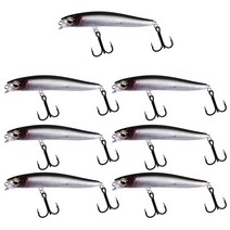 [QISHENG] 싱킹 미노우 미끼 펜슬 미끼 투인원 하드베이트 낚시 7개입 세트, 8.5cm/12g, HB-5#