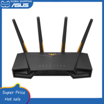 유선공유기 무선공유기 라우터 ASUS tuf 게임 ax3000 v2 듀얼 밴드 와이파이 6 라우터(모바일 게임 모드 포함) 3단계 포트 포워딩 2.5gbps aimesh 지원, 우리 플러그