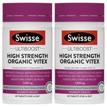 스위즈 울티부스트 하이 스트랭스 바이텍스 1500Mg 60정 Swisse Ultiboost Vitex 150 Kpf 2개