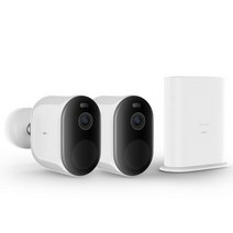 IMILAB EC4 카메라 태양광 실외 400만화소 HD IP 비디오 감시 웹캠 무선 와이파이 스마트홈 CCTV 캠, 2캠 1Gateway_CN | EU