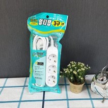 신원접지 멀티탭 3구 3호, 1, 1