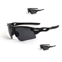 스타일 난다 자외선차단 고글 블랙 방탄렌즈 자전거 라이더 스포츠고글 미디어나무, 9181 블랙테/스모크랜즈