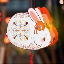 미피조명 토끼램프 스탠드조명 무드등 수유등 DIY 걸이식 토끼 등불 2023 구정 장식 축제 빛나는 Led 램프, 10 A2-010