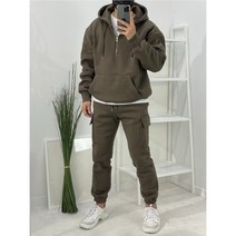 내입옷 두툼기모 아노락 후드티 카고 조거팬츠 트레이닝 3color 캠핑룩