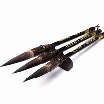 서예붓 문방사우 서예 붓 글씨 3pcs 중국 브러시 큰중간작은 중국 전통 그림 브러시, 없음