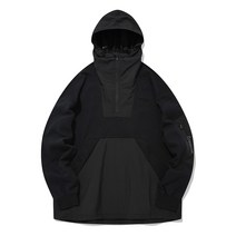 커버낫 후드티 C로고 와펜 후디 블랙