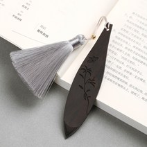 책갈피 팬시 클래식 차이나 비파 우드 태슬 엔틱 퍼플 단향목 가능 맟춤제작 선물세트 포장 비지니스 생일 1757899121, B57 블랙 단나비가 꽃을 사랑함 _