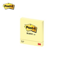 3M 포스트잇 정사각 중간형 654, 옐로우, 3개