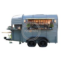 street camp horse food trailer van 야외 자동 판매기 키오스크 street food cart hot dog ice cream mobile Kitchen, 3m exw 가격