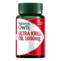 네이쳐스온 호주 Natures Own Krill Oil 울트라 크릴오일 1000mg 레몬맛 30캡슐, 1팩