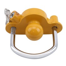 오토바이 견인 트레일러튼튼한 후크 잠금 장치 범용 캐러밴 액세서리 트레일러 볼 커플러 도난 방지, 01 Yellow