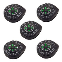 5pcs 분리 가능한 나침반 방수 휴대용 시계 나침반 캠핑 하이킹 내비게이션 생존 도구, 한개옵션0