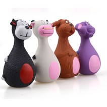 (당돌) 강아지 삑삑이 장난감 4종, 브라운 곰