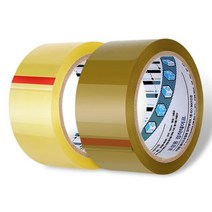 식품공장 박스 포장용 중포장 투명 황색 테이프 50개입 물류센터용, 중포장 40M 황색 50P