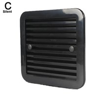 Rv 트레일러 캐러밴 사이드 에어용 팬 포함 12v 냉장고 환기 강 바람 배기 차량 액세서리 V6g9 용, mute black