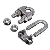 와이어로프 클립 스텐 고정 U유볼트, 스텐클립, 5/16인치(8mm용)