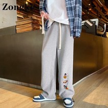프린트 프린팅 나염 스키니 조거 zongke 흰색 남성 중국 크기 5xl 한국 패션 남성 2022 spring new arrivals 171 팬츠 바지