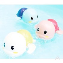 아기 유아 목욕 욕조 태엽 장난감 헤엄치는 거북이
