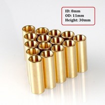 동슬리브 전기부품 메가 6pcs 황동 슬리브 베어링 자기 윤활 보어 8mm 구리 슬리브, 6개, b8 d11 l30
