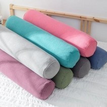 HS라이프 베개 필로우 목쿠션 배개 숙면 원형 바디 국산 롱 침대 가드 긴, 블루