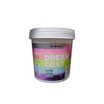 제비스코 친환경 항균 DIY 드림코트 벽지 방문 대문 철재 목재 다용도페인트 0.9L, 화이트크림(에그쉘광)