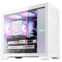 darkFlash DS2000 MESH 강화유리 미들타워 화이트 케이스, 1개, 선택하세요