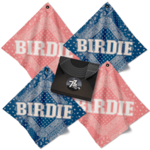 언더72 골프 볼타월 버디 버디 4매 세트 골프 선물, 버디 블루,버디 코랄