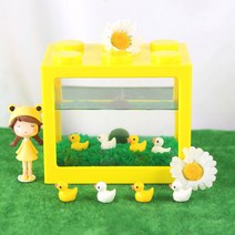 마리모 블록어항 6구세트 오리 꽥꽥꽥꽥 마리모포함, 노랑