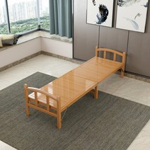 대나무 평상 접이식 야외 베란다 옥상 대청마루 대나무침대 테이블 이동식, 120X197cm