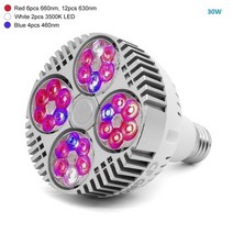 LED 성장 전구 전체 스펙트럼 120W 150W 300W SUNLIKE COB 식물 실내 식물에 대 한 램프를 온실 채식 꽃 개화, 빨간색 파란색 LED 30W, 중국