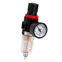 Royalways 에어 필터 레귤레이터 오일 물 분리기 공기 압력 게이지, 설명, 소스 처리 장치, 블랙