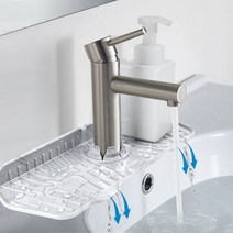 타오코코 싱크대 매트 주방 욕실 싱크 실리콘 배수패드 만능 물받이 패드, 하얀색