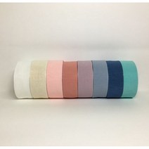 쉬폰 레이스 원단 끈 포장용 레이스 리본끈 3cm / 4cm 레이스리본 1롤 45m 파스텔톤 7색상, 크림