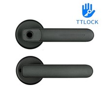 지문자물쇠 안전고리 사물함자물쇠 스마트 도어 잠금 전자 홈 지문 TTlock 키 앱 해제 실내 사무실 나무, 04 ttlock black_01 60-70mm