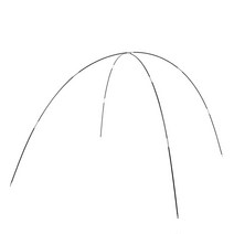 업라이트 폴대 수리 a형 가변 우드 가방 파우치 듀랄루민 야외 텐트 지원 기둥 지원 막대 캠핑 텐트 기둥 예비 유리 섬유 텐트 막대 천막 프레임 키트 4, 검은 색, 협력사