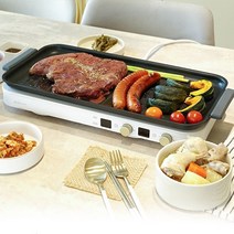 오엘라 2구 인덕션+그릴팬세트 이동식인덕션 캠핑 홈파티 그릴팬, 블랙