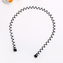 무료배송-물결 스프링머리띠/물결머리띠/스프링머리띠/철사머리띠/남자머리띠/, 머리띠