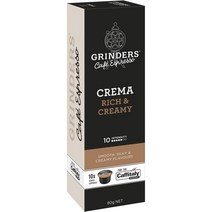 그라인더 커피 캡슐 크레마 10개 Grinders Coffee Capsules Crema Caffitaly System, 1팩