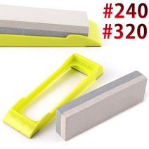 양면 휴대용 연마 숫돌 받침대 거치대 칼야스리 숯돌 칼갈기 낫갈이, 오쿠마 양면숫돌