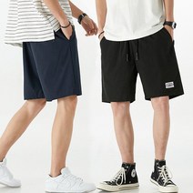 남성 기본 심플 디자인 캐주얼 5부 팬츠 밴딩 반바지 - 2023968EA