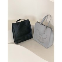 미키마우스 펀칭사각 토트백