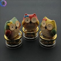 [올인마켓]고급 원형 오르골(도자기 부엉이)-5곡 중 BK, 엘리제를위하여도자기부엉이