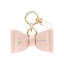 롤시 베이직 리본 자동차 가죽 키링, 딸기우유핑크