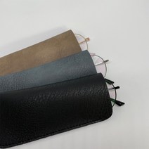 고급 가죽 얇은 휴대용 안경 파우치 무지 세무 데일리 소프트 케이스 안경집 안경수납