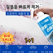 1+1 자동차 녹제거제 차량용페인트녹제거제 금속녹제거제 철녹제거제 차량 세정제 철분을 빠르게 제거 도장면이 새롭게 됨 자동차 페인트를 손상시키지 않다, 100ml*2
