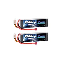 제에 Zeee 3S 리포배터리 11.1V 50C 5200mAh T플러그 포함 라지콘제품배터리 대용량배터리 무인기용 RC카용 RC트럭용 RC헬리콥터용 FPV용 드론용 등 2팩