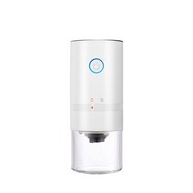커피로스터기 업소용 가정용 커피머신 휴대용 전기 커피 그라인더 TYPE-C USB 충전 콩 미니 개인 조정 기계, 02 White